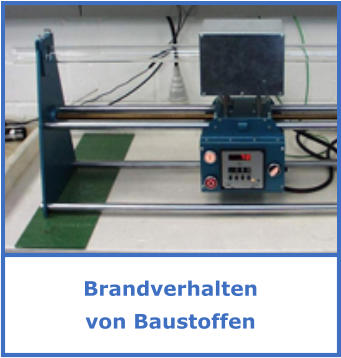 Brandverhaltenvon Baustoffen